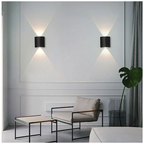 Apliqué de Pared LED Simple 2W Cálido Negro-6