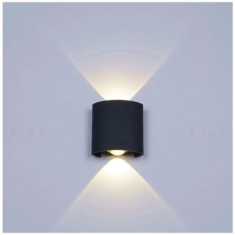 Apliqué de Pared LED Simple 2W Cálido Negro-7