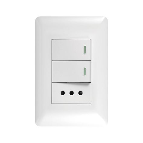 Pack 5 Tomacorriente 10A 250V + Interruptor 9/12 10A 250V-2