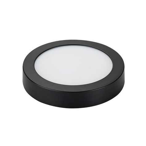 Panel Redondo LED Sobrepuesto Negro 24W Neutro-0