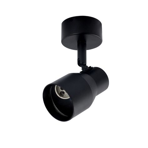 Foco Spot Cielo o Muro Porta 1xGU-10 Round Negro Incluye  Ampolleta -0