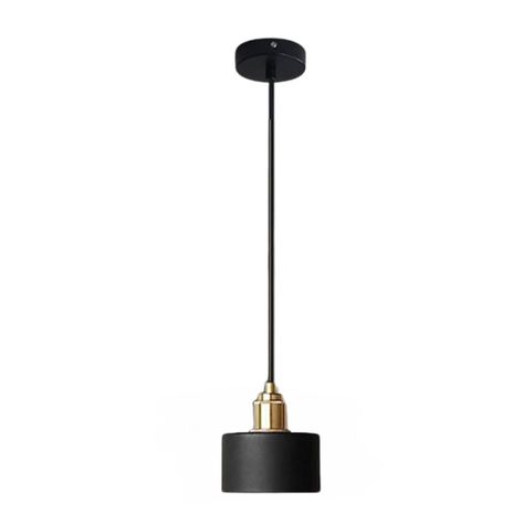 Lámpara Colgante Moderna Negro Morava E-27 Ampolleta Cálida-0