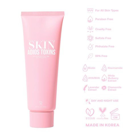 Gel Exfoliante Facial Adios Toxins Beauty Creation-3