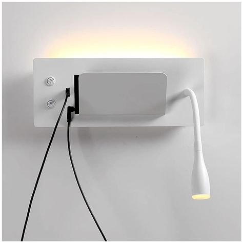 Apliqué Lector LED Flexi USB 5W+3W Blanco - Luz Cálida-4