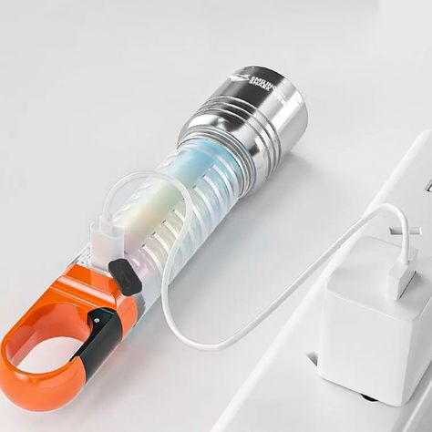 Linterna Portátil Multifuncional Largo Alcance USB-2