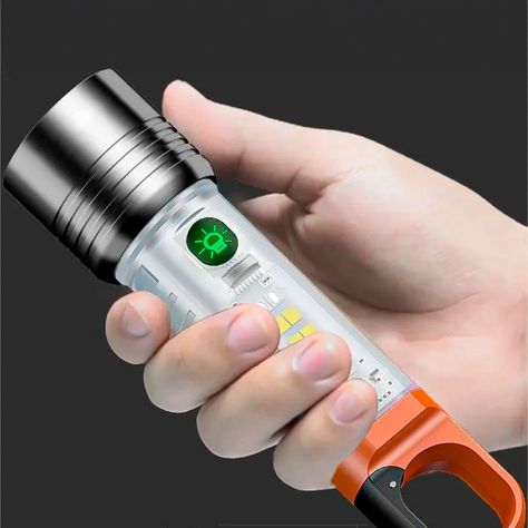Linterna Portátil Multifuncional Largo Alcance USB-4