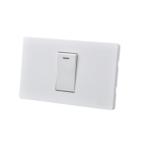 Pack 10 Interruptores Simple Metálico 9/12 16A - Blanco-1
