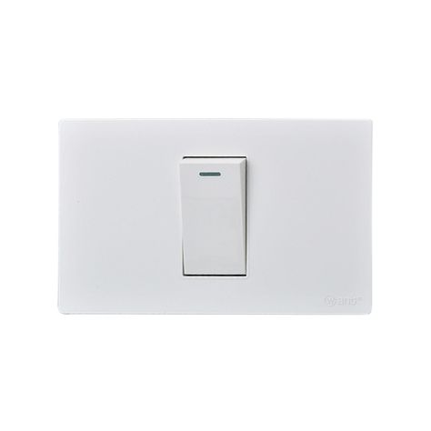 Pack 10 Interruptores Simple Metálico 9/12 16A - Blanco-3