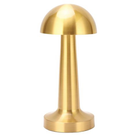 Lámpara de Mesa LED Recargable "Mushroom LED" Dimeable Dorado-0