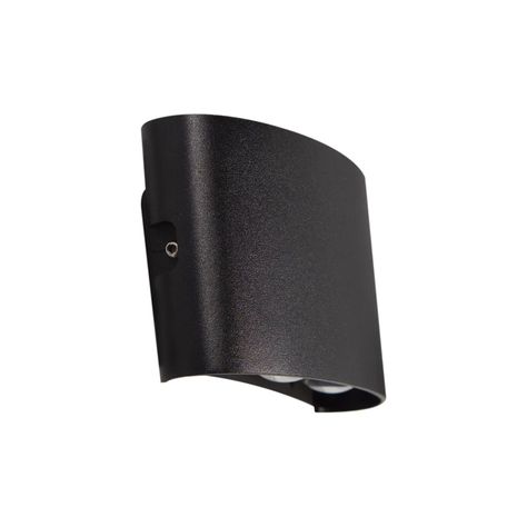 Apliqué de Pared LED Doble 4W Cálido Negro-0