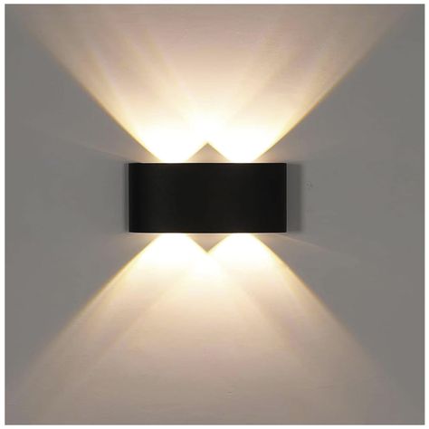 Apliqué de Pared LED Doble 4W Cálido Negro-5