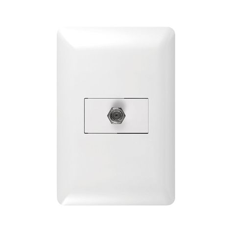 Toma Coaxial RG6 TV Blanco-1