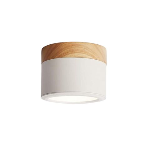 Panel LED Deco Sobrepuesto Madera 6W Blanco-0