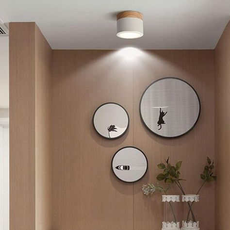 Panel LED Deco Sobrepuesto Madera 6W Blanco-4