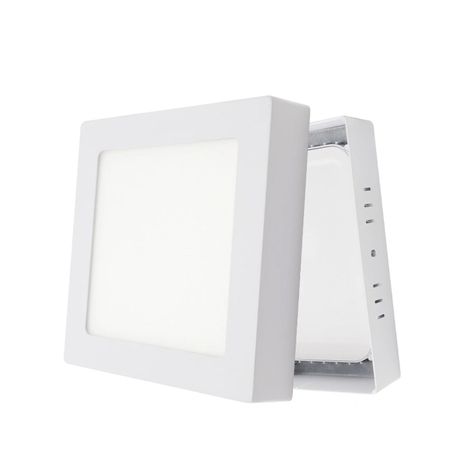 Pack 10 Panel Cuadrado LED ECO Sobrepuesto Blanco 6W Cálido-0