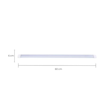 Regleta Plana Tubo LED 27W 60cm Luz Fría-1