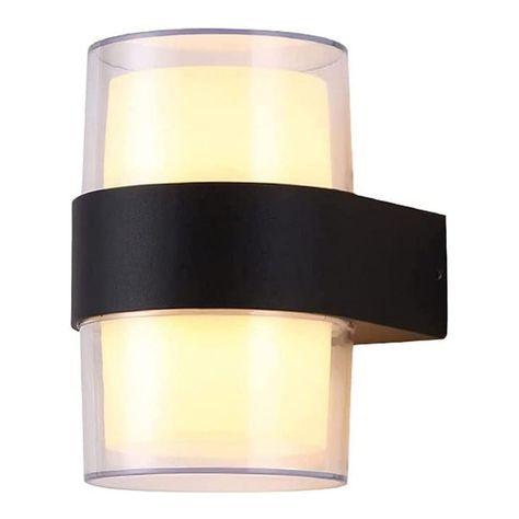 Apliqué de Pared LED Exterior Cilindro 10W Cálido-0