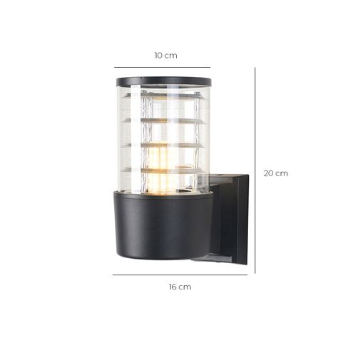 Aplique Espiral Simple Porta E-27 Negro Incluye Ampolleta Fría-2
