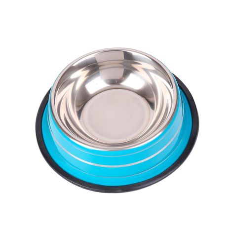 Plato Antideslizante Para Mascotas Extra Grande Azul-0