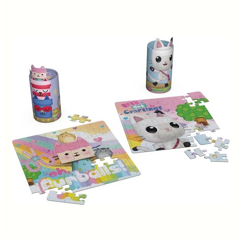 Dúo de Puzzles Tubos 2x48 piezzas - Gabby´s Dollhouse-2