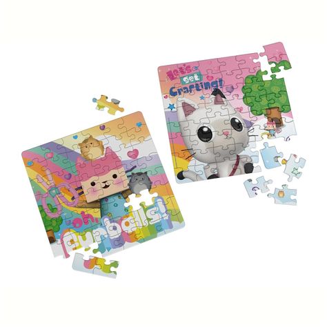 Dúo de Puzzles Tubos 2x48 piezzas - Gabby´s Dollhouse-3