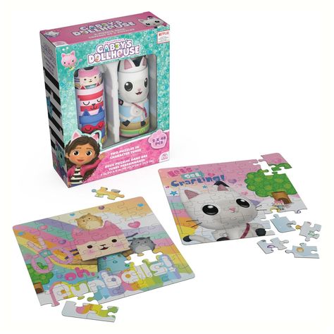 Dúo de Puzzles Tubos 2x48 piezzas - Gabby´s Dollhouse-4
