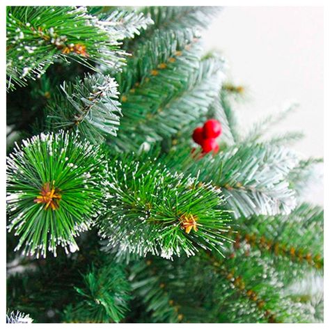 Árbol de Navidad 180 cms semi nevado con decoración-5