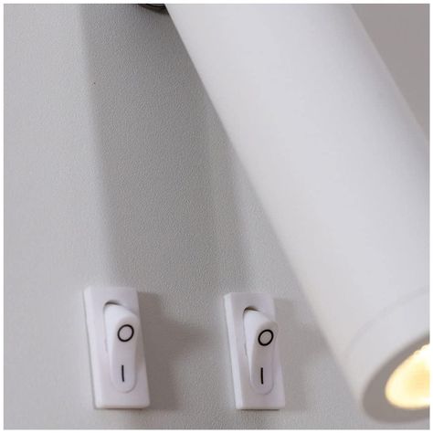 Apliqué Lector LED Round 3W+8W Blanco - Luz Cálida-5