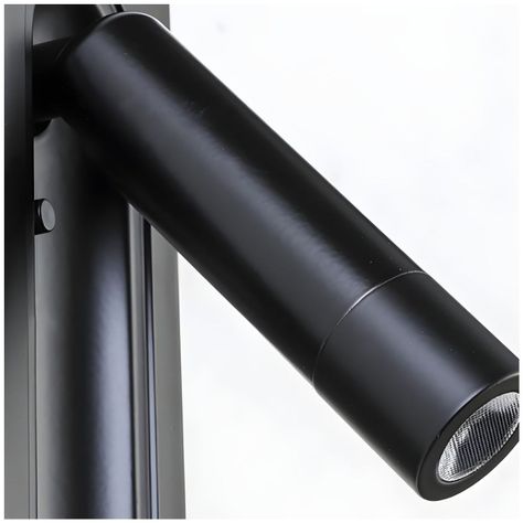 Apliqué Lector LED Uni 3W Negro - Luz Cálida-5
