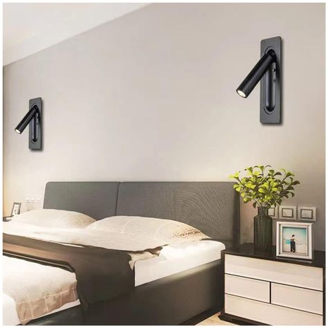Apliqué Lector LED Uni 3W Negro - Luz Cálida-7