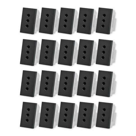 Pack 20 Módulo Tomacorriente Metálico 10A - Negro-0