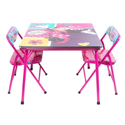 Set de Sillas y Mesa Plegable Diseño Minnie Disney-0