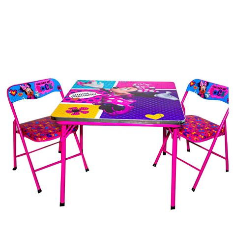 Set de Sillas y Mesa Plegable Diseño Minnie Disney-1