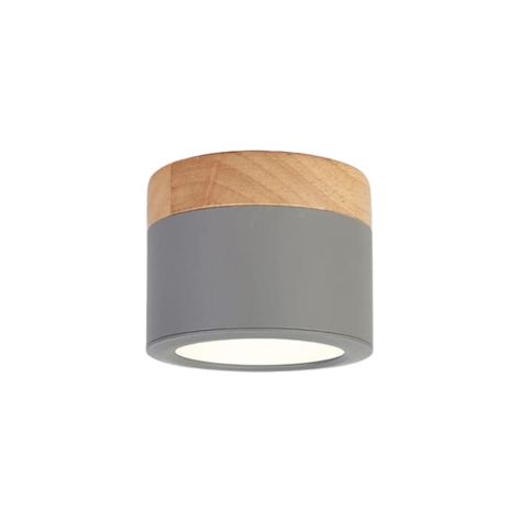 Panel LED Deco Sobrepuesto Madera 6W Gris-0