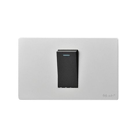 Pack 5 Interruptores Simple Metálico 9/12 16A - Gris/ Negro-3
