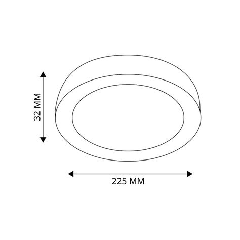 Panel Redondo LED AD Sobrepuesto 26W Neutro-4