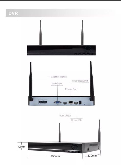 Kit Sistema de Seguridad 4 Cámaras 2MP  IP WiFi+ Disco Duro 1 Terabyte FHD 1080P -2