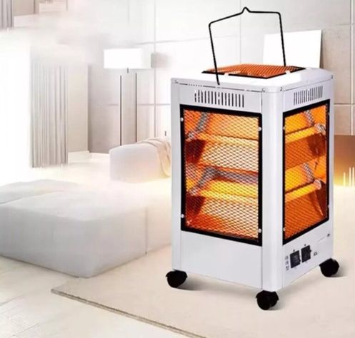 Calefactor Electrico Hogar Cuarzo 5 Caras Infrarrojo 2200W-2
