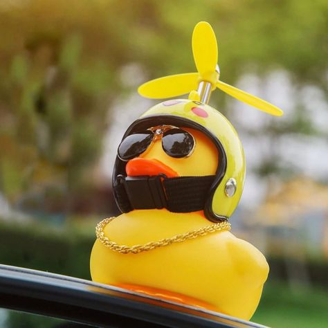 Pato Decorativo con Hélice Bicicleta/Auto/Moto-5