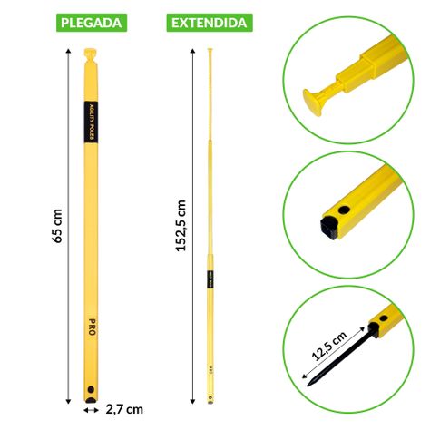 Vara poste telescopico de agilidad, entrenamiento-1