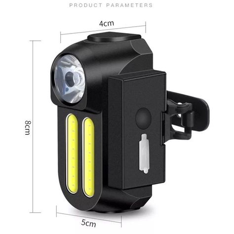 Luz Doble LED para Bicicleta Recargable-1