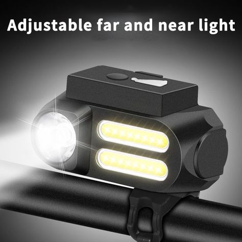 Luz Doble LED para Bicicleta Recargable-4
