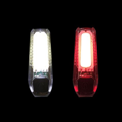 Luz Bicolor LED Recargable Blanco y Rojo-2