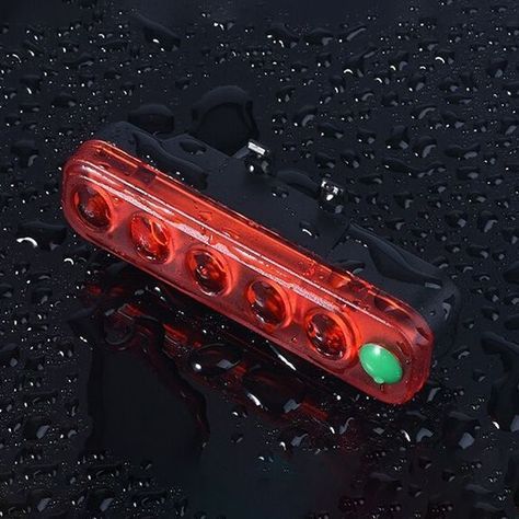 Luz Bicicleta Trasera 5 LED Rojo-15