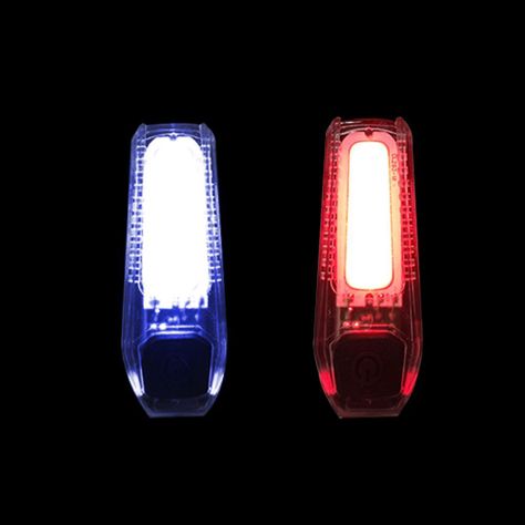 Luz Bicolor LED Recargable Rojo y Azul-1