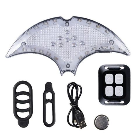Luz Trasera LED Recargable con Cruces, Control Inalámbrico y Bocina-1