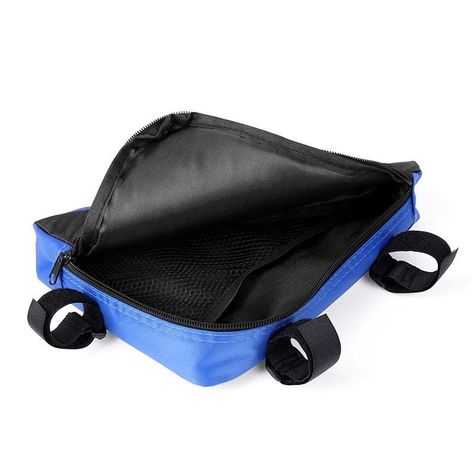 Bolso Triángulo para Bicicleta Reflectante Azul -2