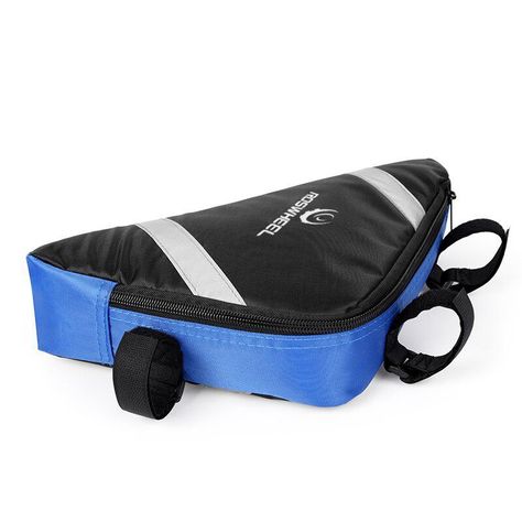 Bolso Triángulo para Bicicleta Reflectante Azul -1