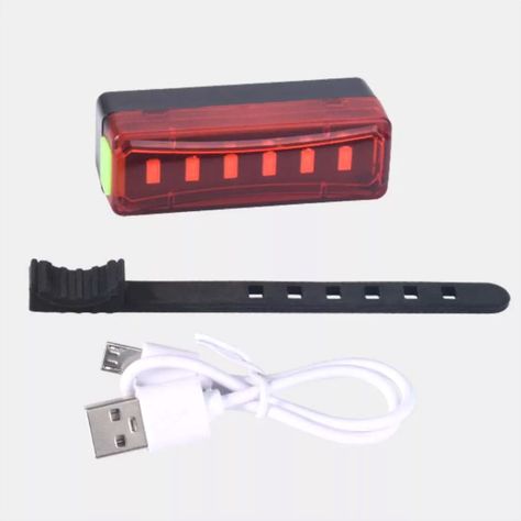 Luz LED para Bicicleta Recargable Roja-1