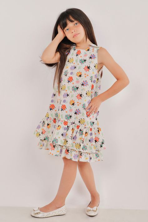 Vestido Expansible Evasé Tipo Trapecio Chinitas-2